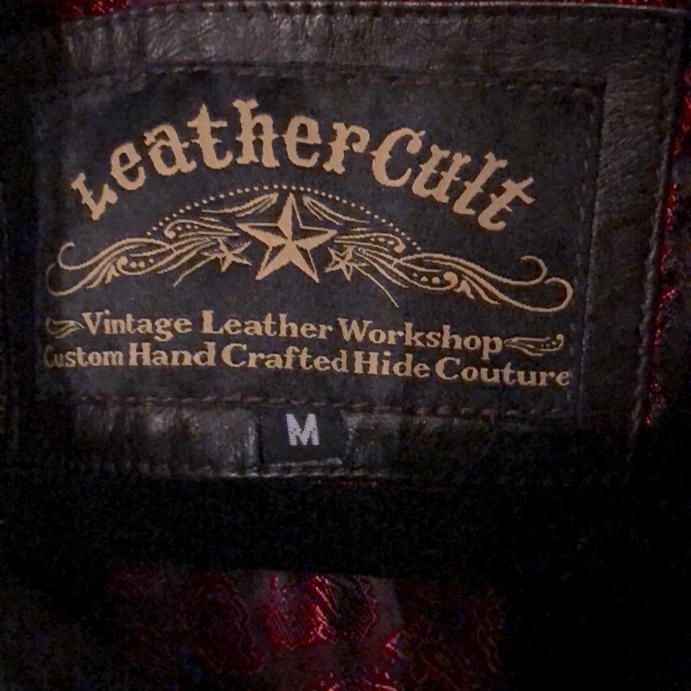 HOST PICK EUC VTG Leather Cult Jacket - Picture 2 of 13